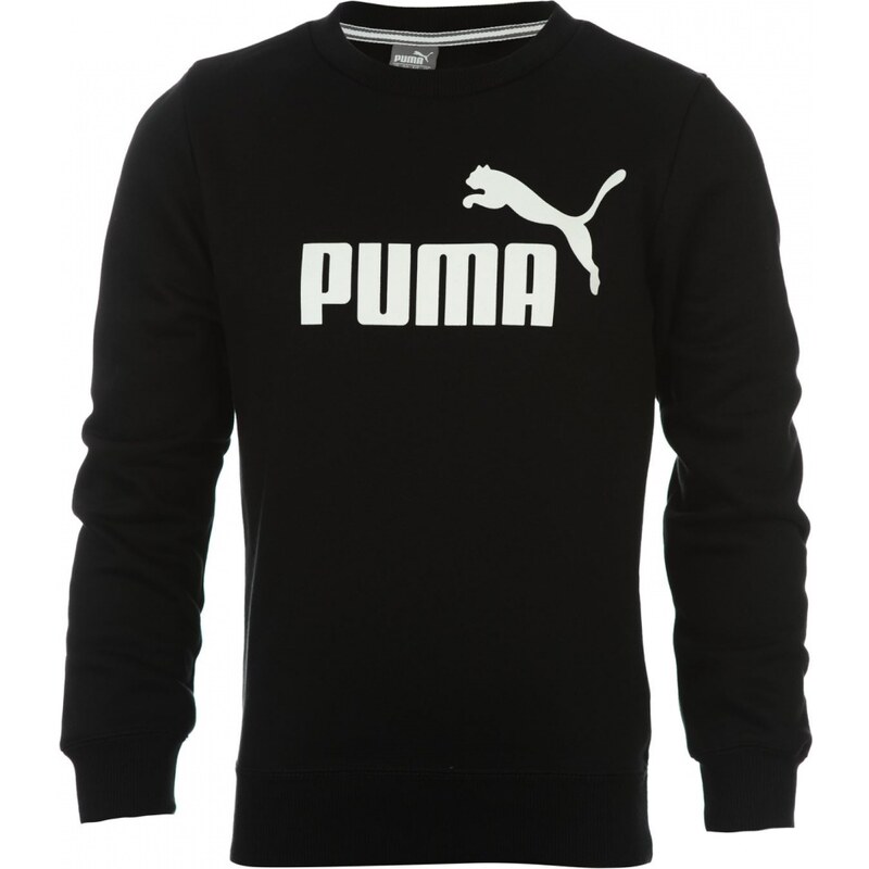 Puma No1 Logo Crew Neck Sweater Boys, black/white