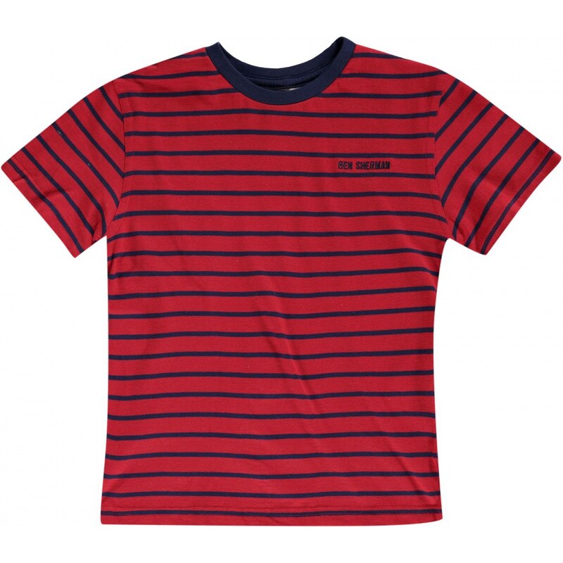 Ben Sherman 71T Short Sleeved Juniors T Shirt, red