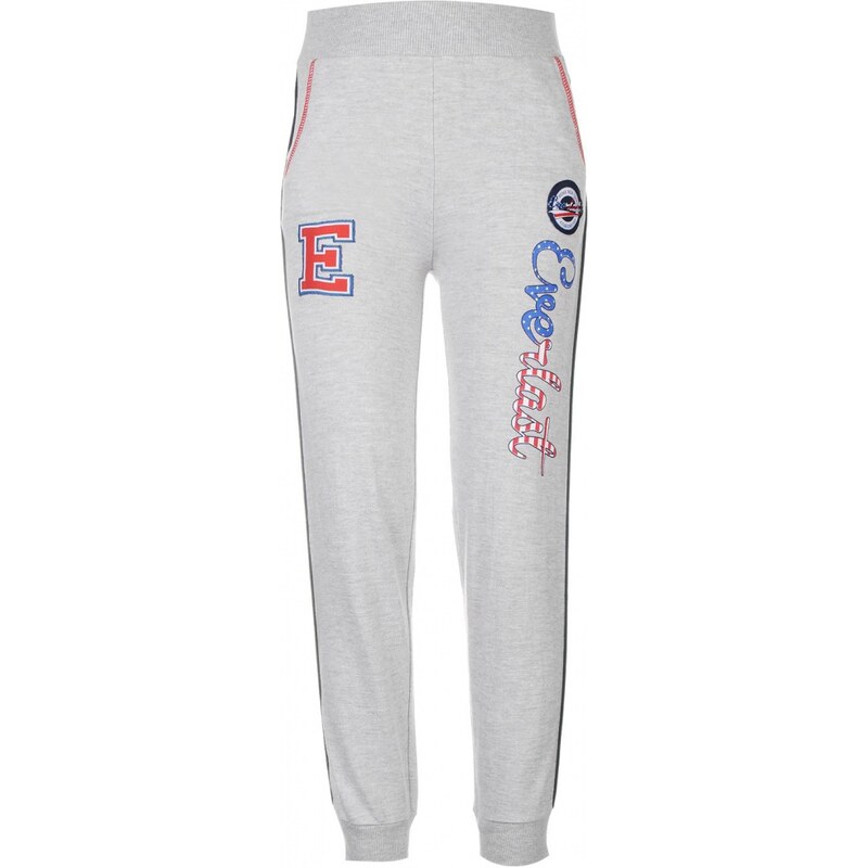 Everlast Star Closed Hem Jogging Bottoms Junior Girls, grey marl