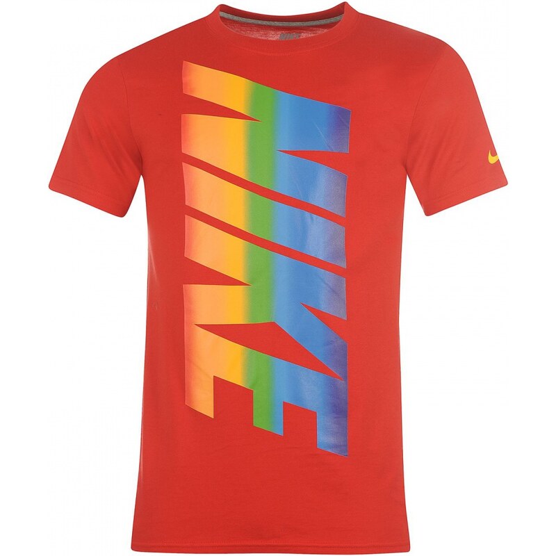 Nike Rainbow QTT TShirt Junior Boys, red