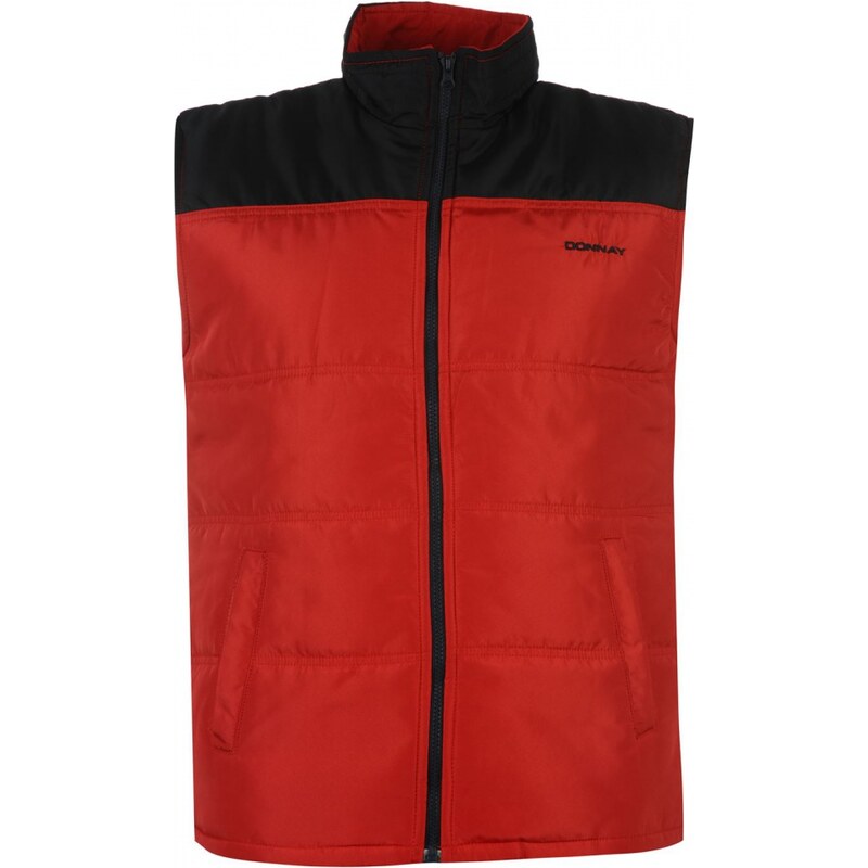 Donnay Panel Gilet Mens, red/navy