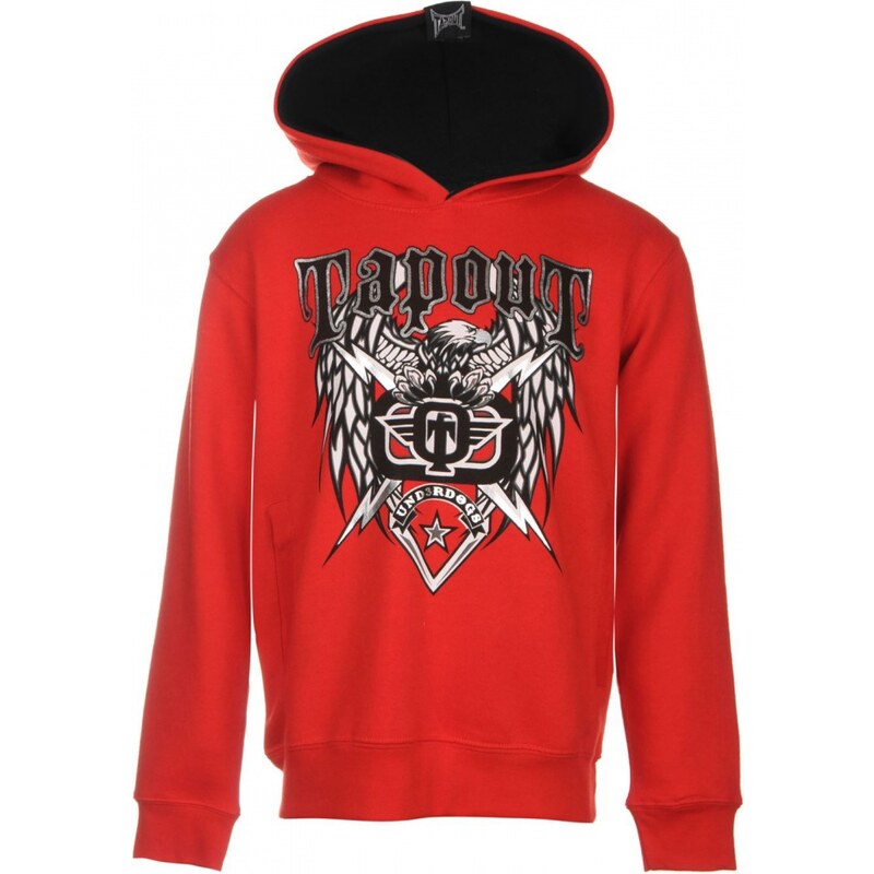 Tapout Foil Over the Head Hoody Junior Boys, red