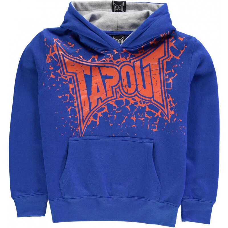 Tapout Logo Over The Head Hoody Junior Boys, blue