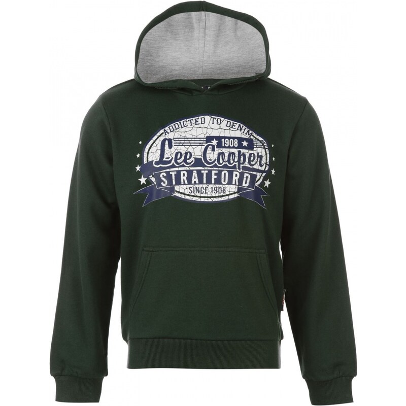 Lee Cooper Classic Over The Head Sweater Junior Boys, vintage green