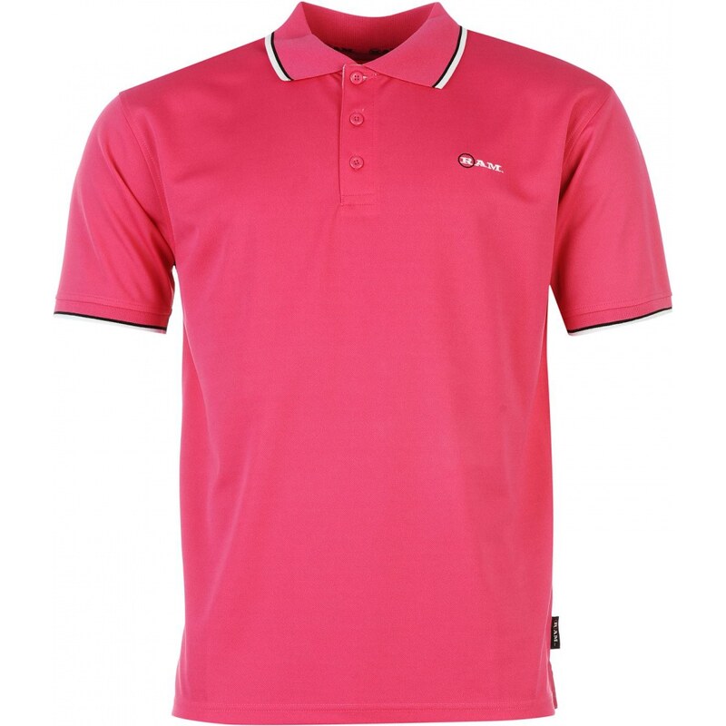 Ram Poly Golf Polo Mens, pink