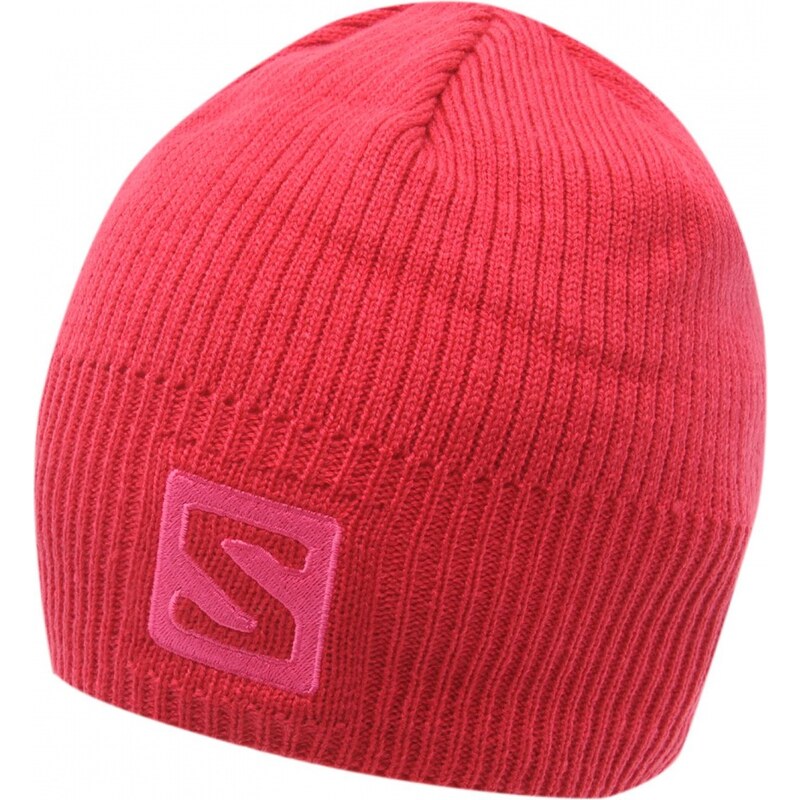 Salomon Logo Beanie, pink
