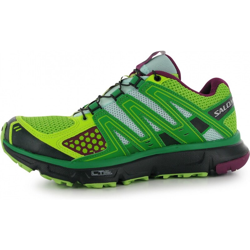 Salomon XR Mission 1 Ladies Trail Running Shoes, grn/blk/pur