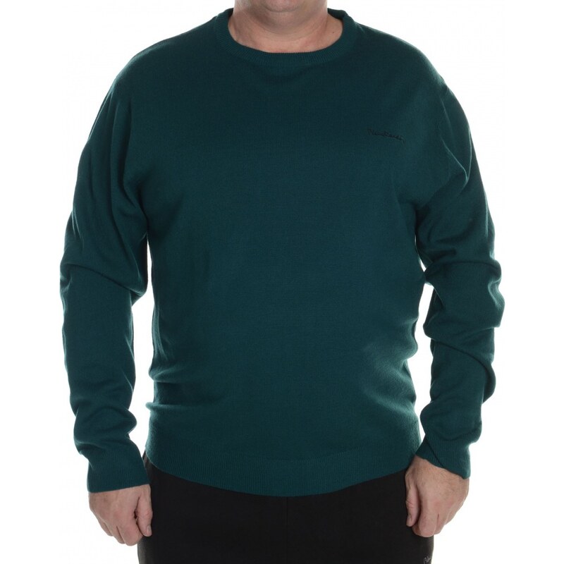 Pierre Cardin Extra Large Crew Knitted Jumper Mens, petrol