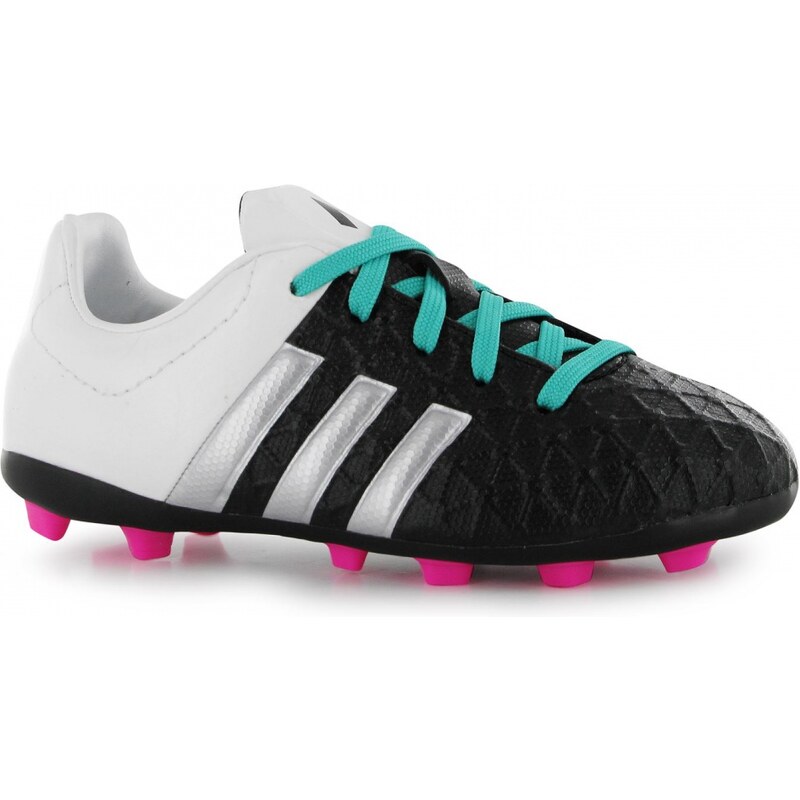 Adidas Ace 15.4 Childrens FG Football Boots, black/mattesilv