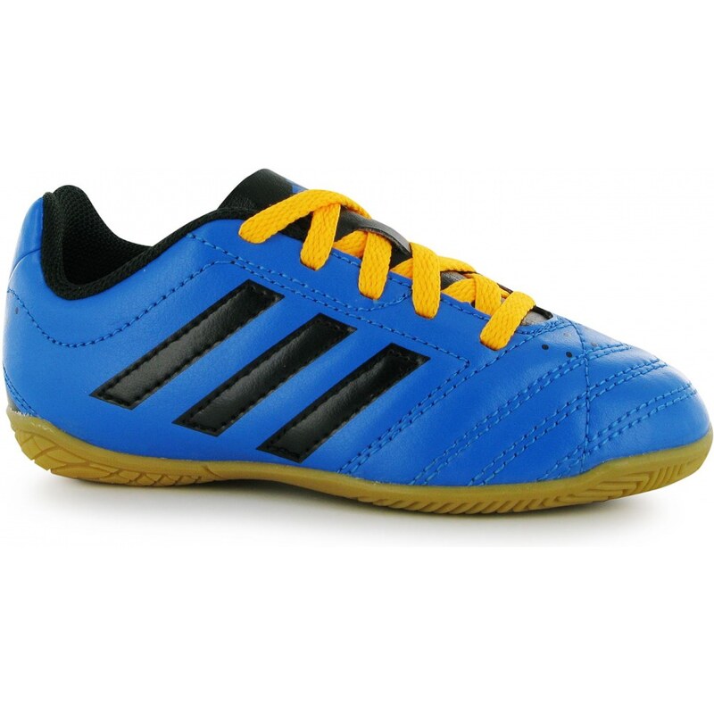 Adidas Goletto Childrens Indoor Football Trainers, shock blue/blk