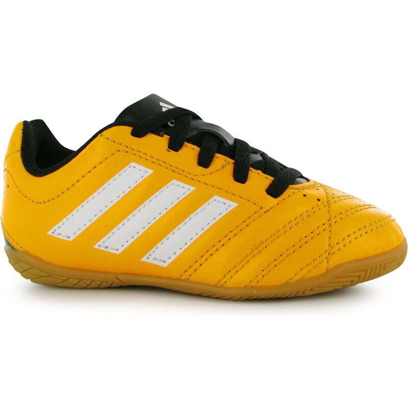 Adidas Goletto Childrens Indoor Football Trainers, solar gold/wht