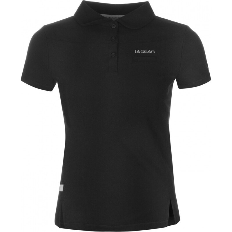 LA Gear Pique Polo Shirt Ladies, black
