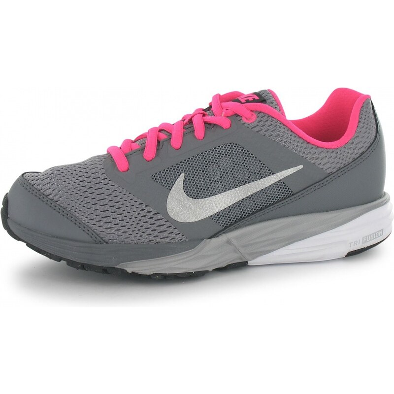 Nike Tri Fusion Girls Running Shoes, grey/silv/pink