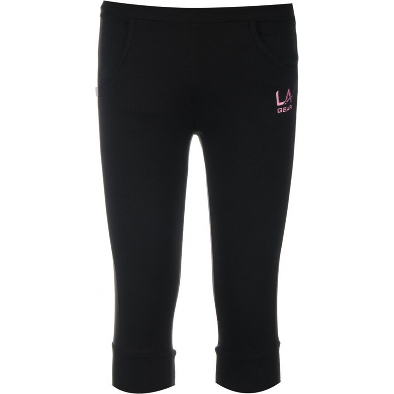 LA Gear Three Quarter Jogging Pants Junior Girls, black