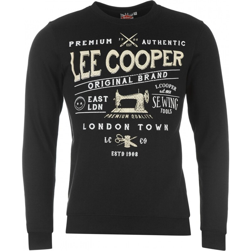 Lee Cooper Sewing Tools Sweater Mens, black