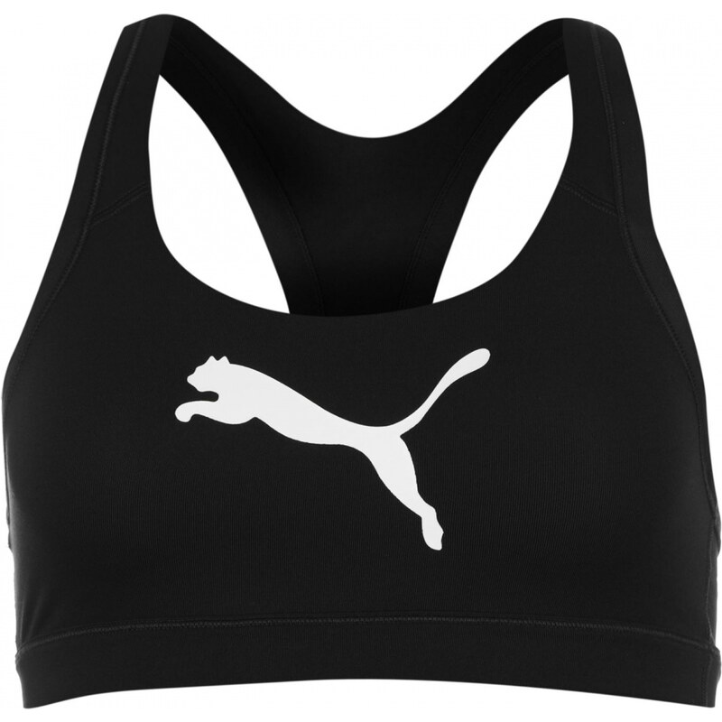 Puma Logo Bra Womens, black/white