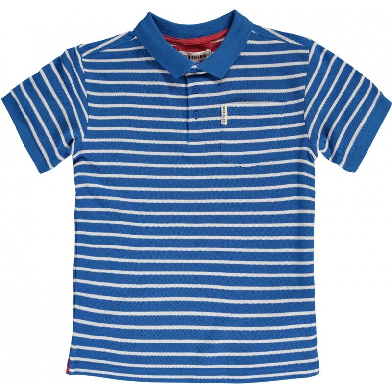 Ben Sherman 67T Short Sleeved Juniors Polo Shirt, cobalt blue