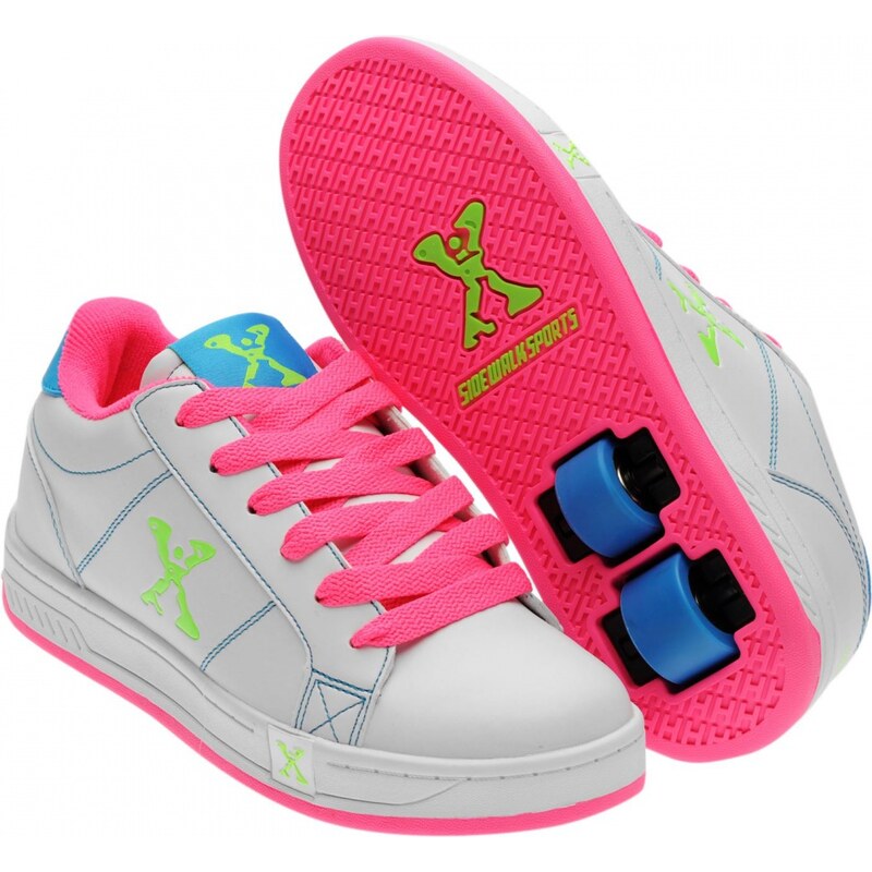Sidewalk Sport Sport Lane Girls Wheeled Skate Shoes, white/pink