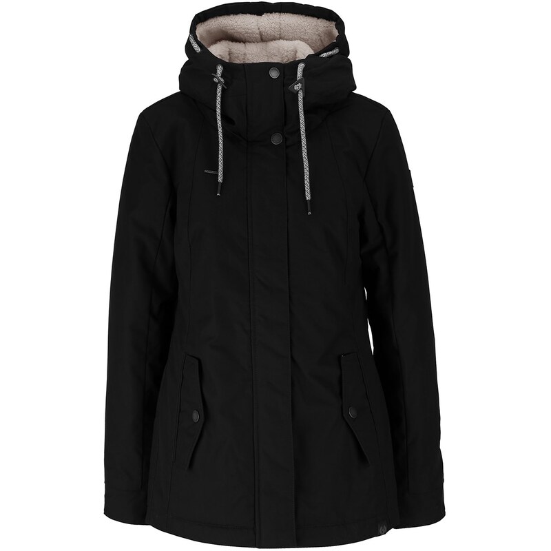 Černá dámská bunda s kapucí Ragwear Monade