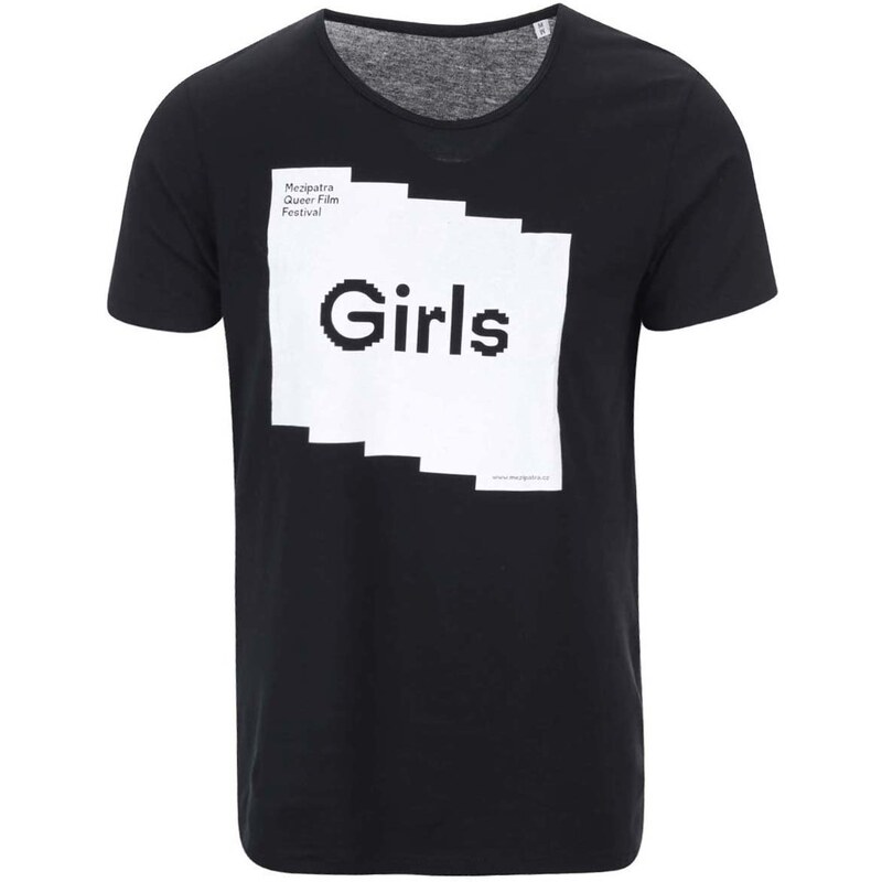 DOBRO. "Dobré" černé unisex triko pro Mezipatra Girls