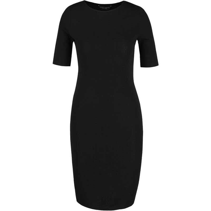 Černé šaty s plastickým vzorem Dorothy Perkins