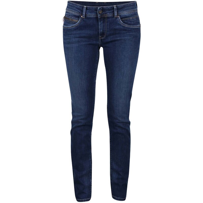 Modré dámské slim fit džíny Pepe Jeans New Brooke