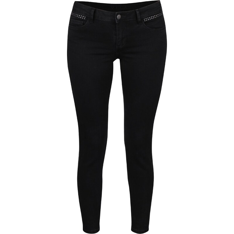Černé džíny s detaily VILA Commit