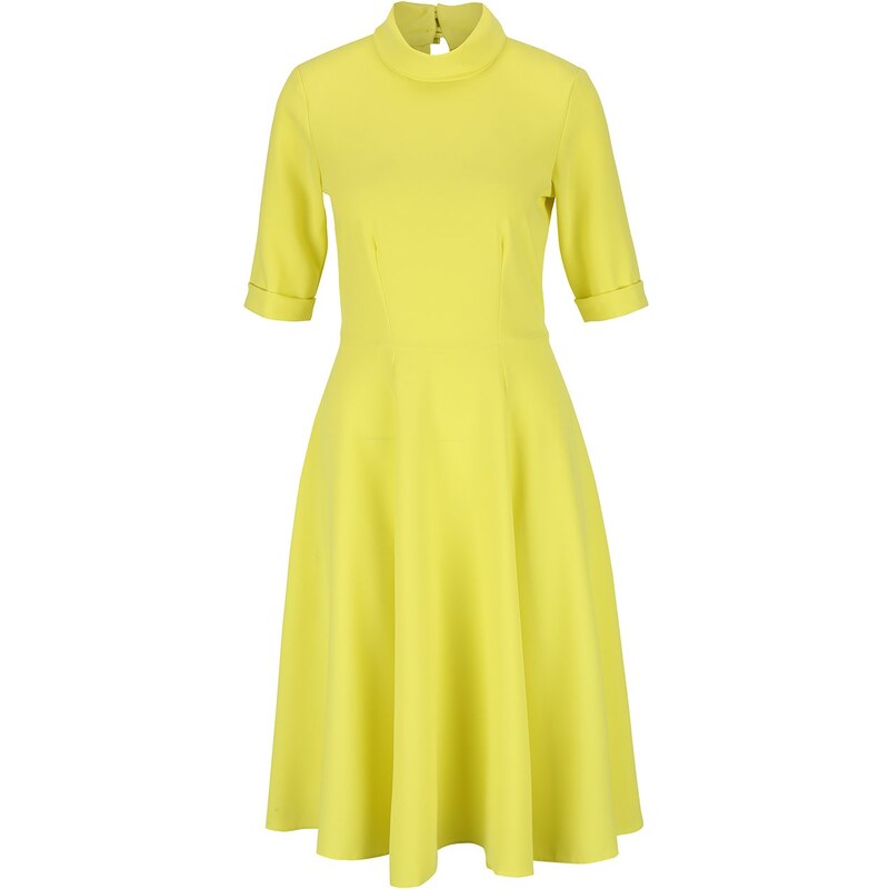 Žluté šaty se stojáčkem Closet