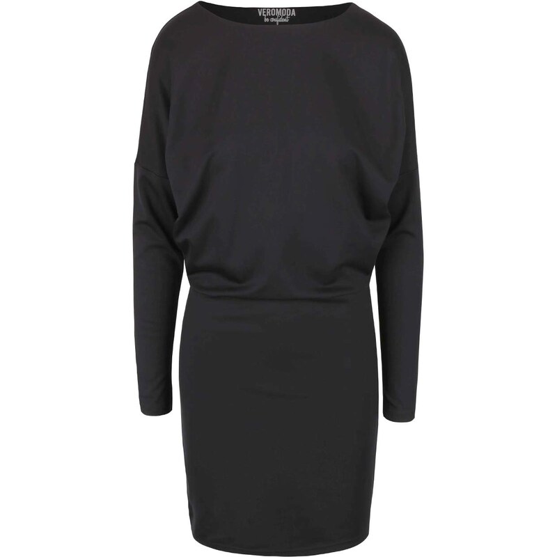 Černé šaty s průstřihem na zádech Vero Moda Kelly