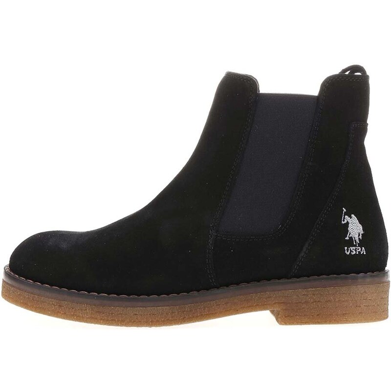 Černé dámské kožené boty U.S. Polo Assn. Margot