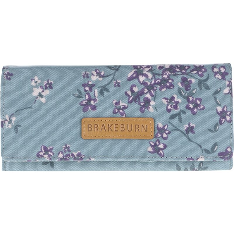 Světle modrá květovaná peněženka Brakeburn Blossom