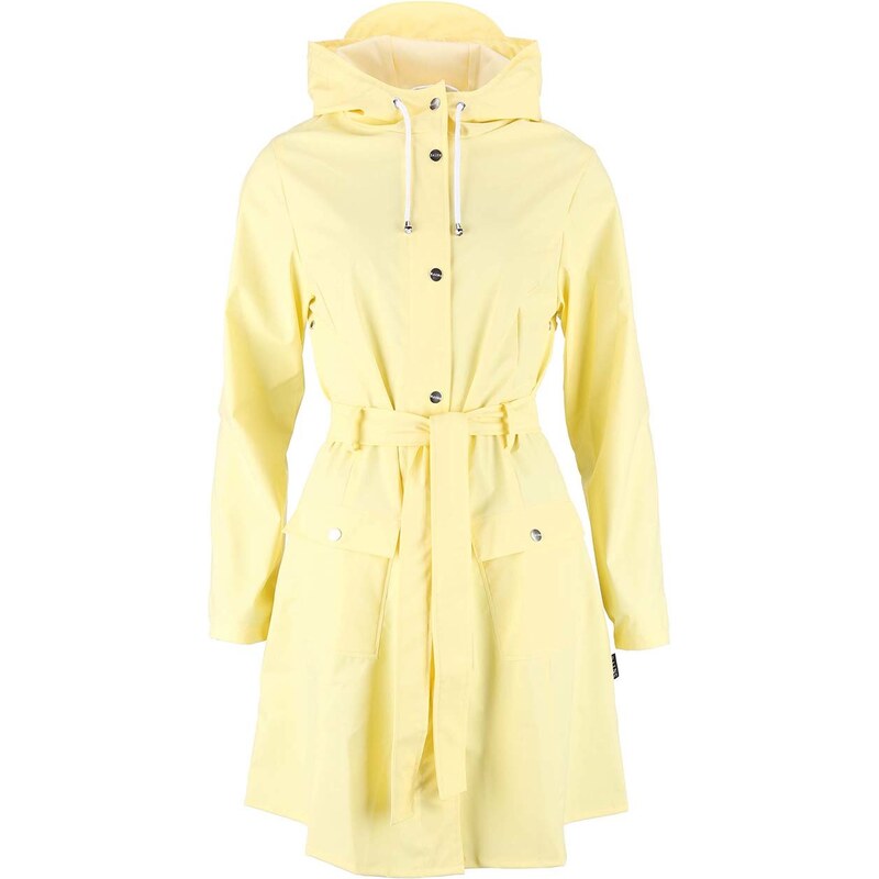 Světle žlutý dámský nepromokavý kabát RAINS