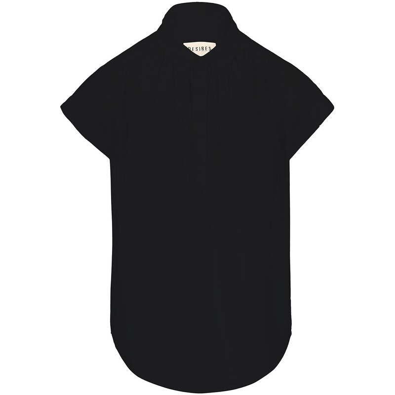 Černá košile s krátkým rukávem Desires Tarik