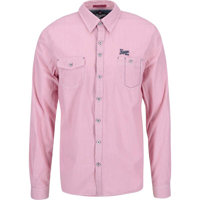 Růžová regular fit košile Twinlife