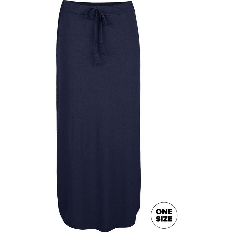 Tmavě modrá midi sukně ZOOT simple