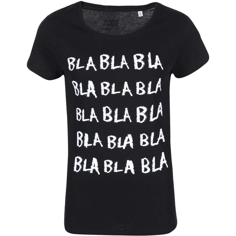 Černé dámské triko ZOOT Originál Bla bla bla