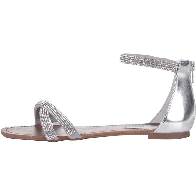Dámské sandálky ve stříbrné barvě Steve Madden Zippey