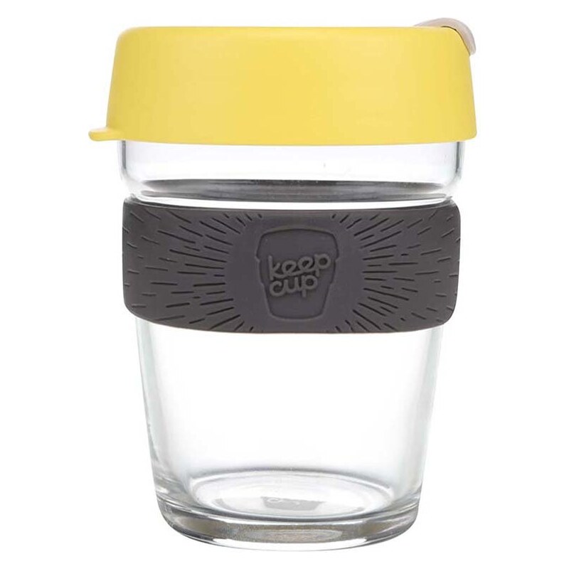 Designový cestovní skleněný hrnek KeepCup Brew Honey Medium
