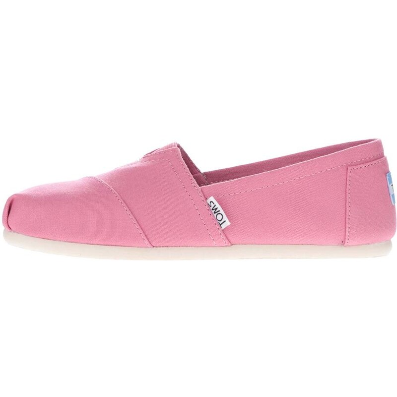 Světle růžové dámské loafers Toms