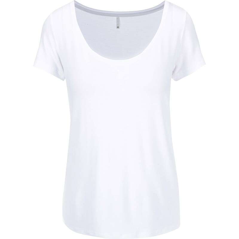 Bílé tričko s kulatým výstřihem ONLY Jewel