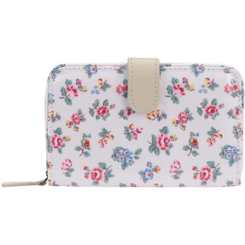 Bílá peněženka s barevnými květy Cath Kidston