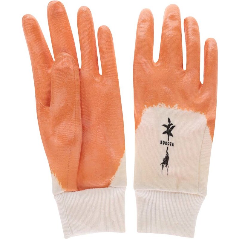 DOBRO „Dobré" bílo-oranžové rukavice na zahradu Kokoza