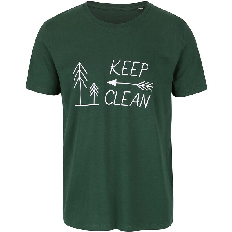DOBRO "Dobré" zelené pánské triko KEEPItCLEAN