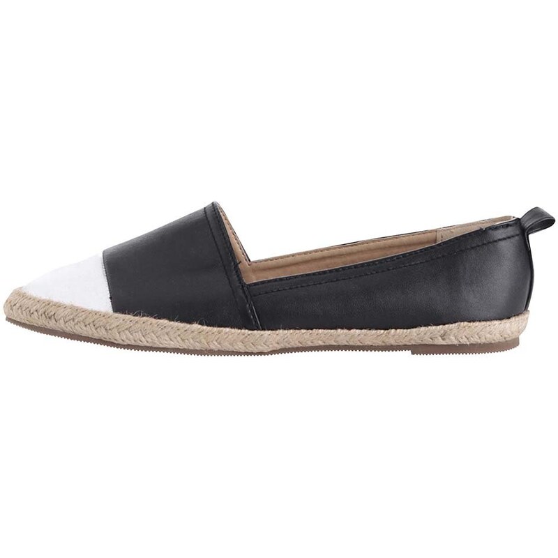 Haily´s Černé espadrilky s lesklou špičkou Haily's Mari