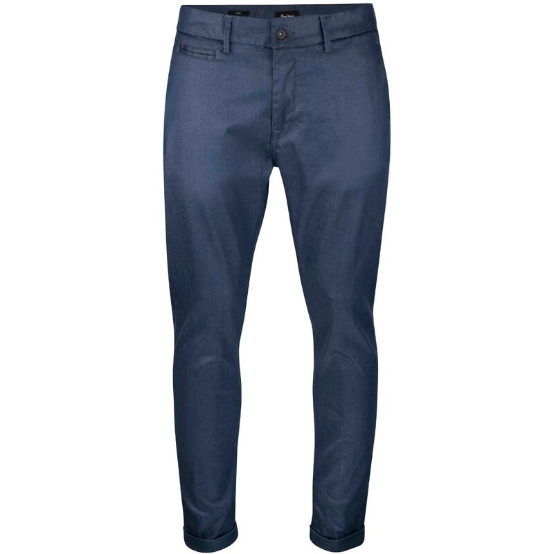 Tmavě modré pánské slim chino kalhoty Pepe Jeans Colin