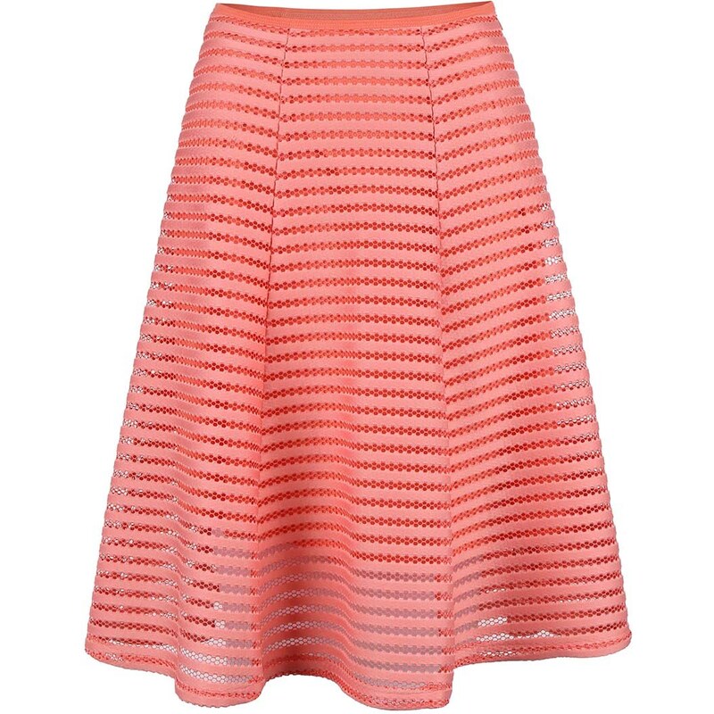 Korálová sukně ze síťované krajky Apricot