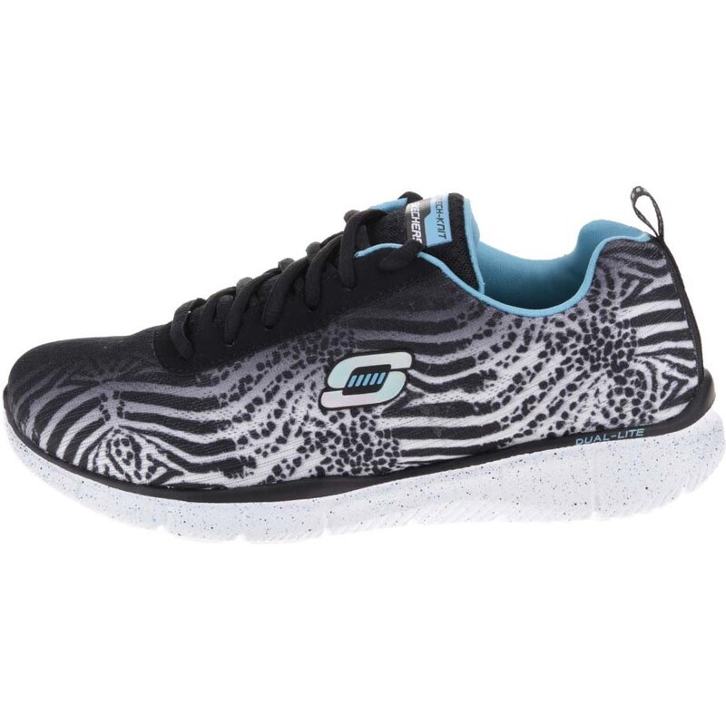 Bílo-černé dámské sportovní tenisky Skechers Surf Safari