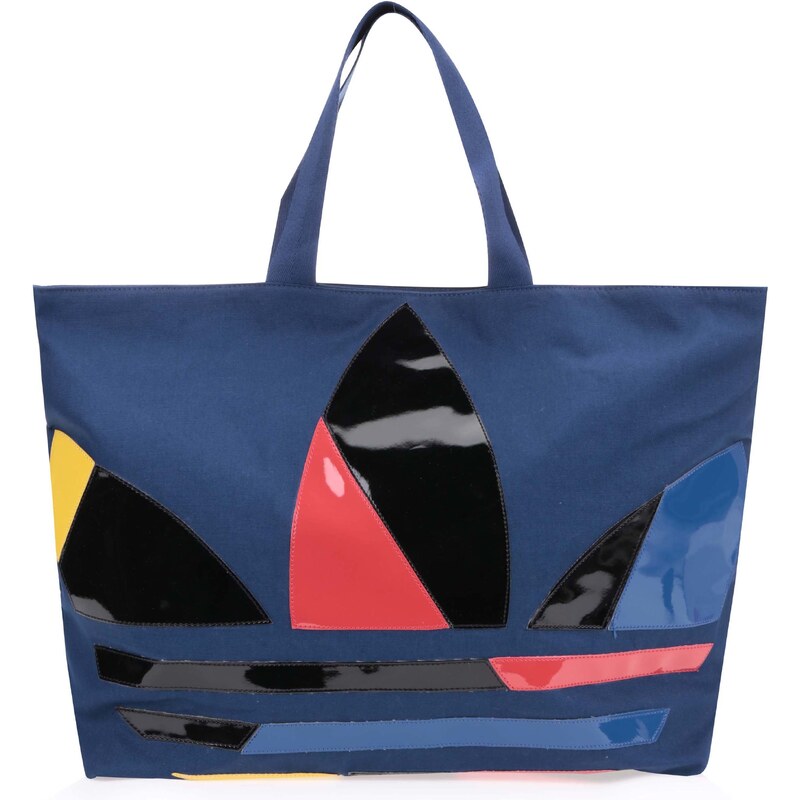 Tmavě modrý dámský shopper s logem adidas Originals Paris