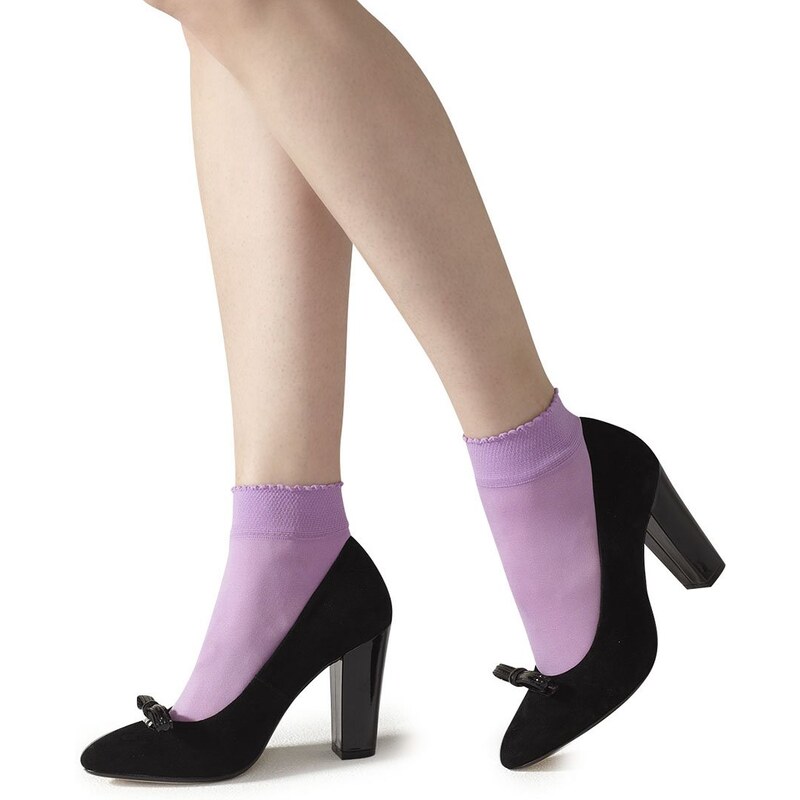 Fialové punčochové ponožky Gipsy