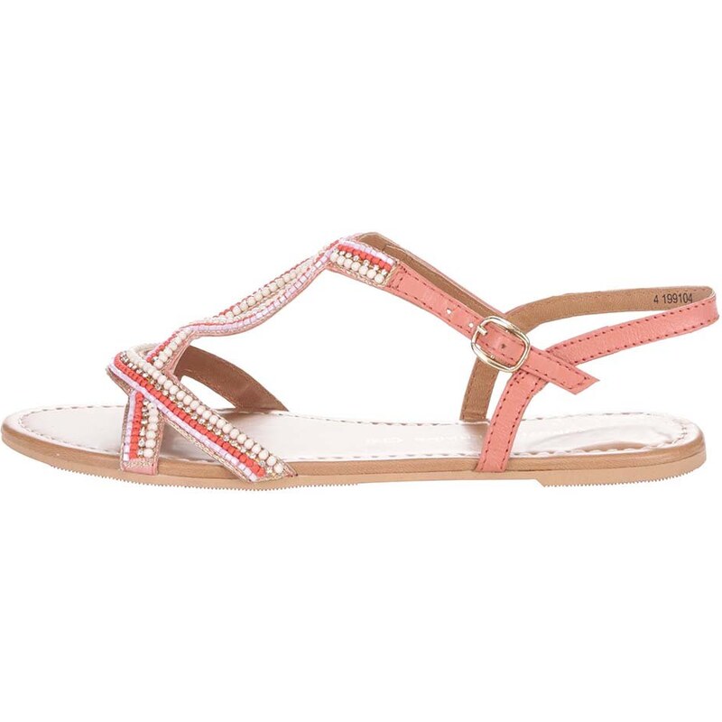 Růžové sandálky s barevnými kamínky Dorothy Perkins